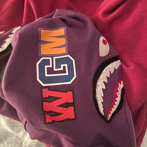 Bape Double Zip Hoodie (Purple Camo) - Picture 4 of 8